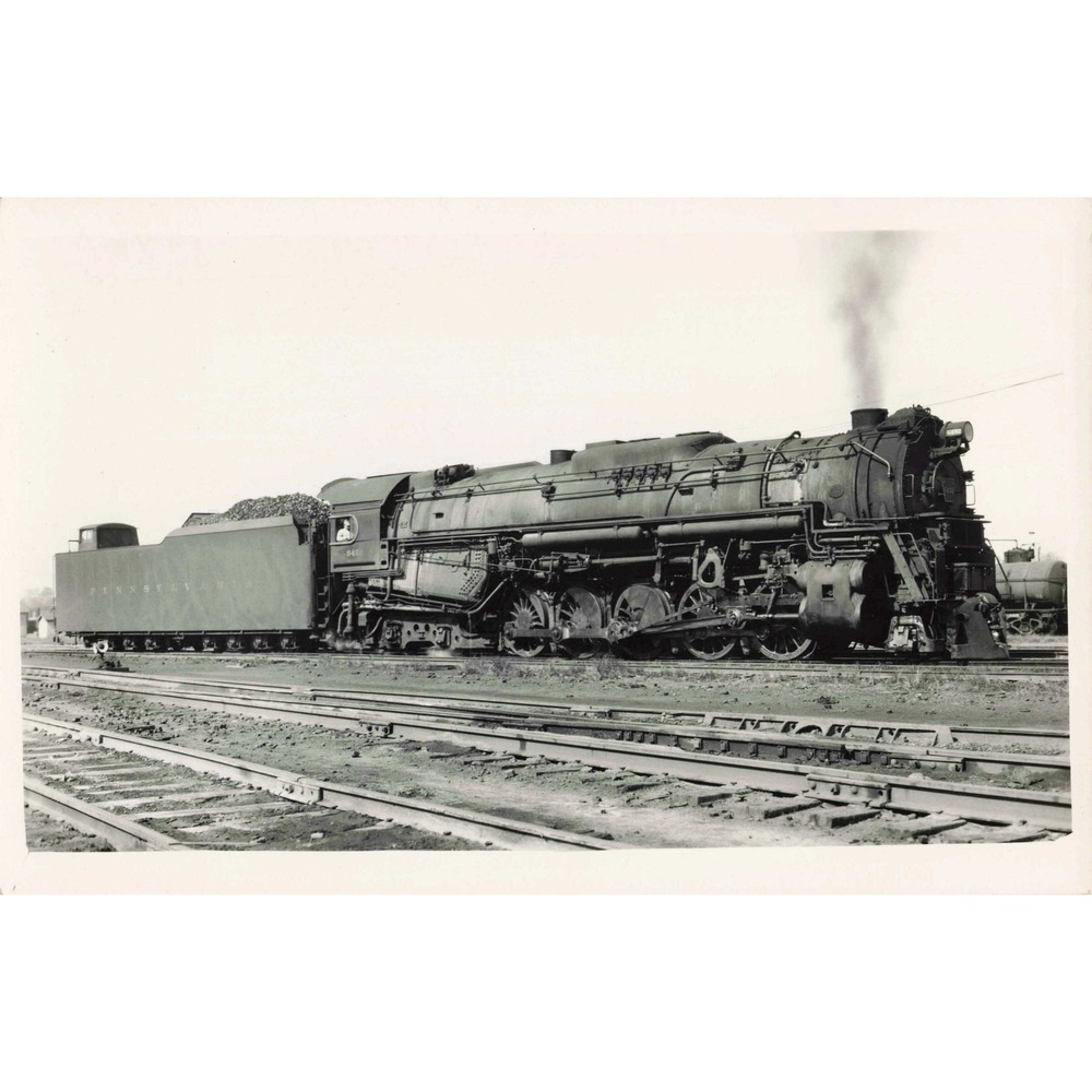RPPC Pennsylvania Railroad PRR Steam Locomotive 6492 Real Photo Postcard
